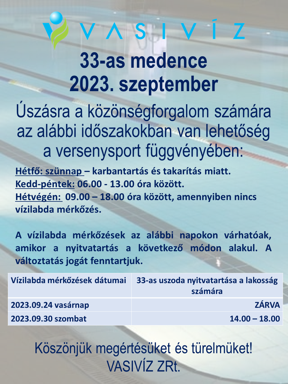 33-as medence 2023.09. hó